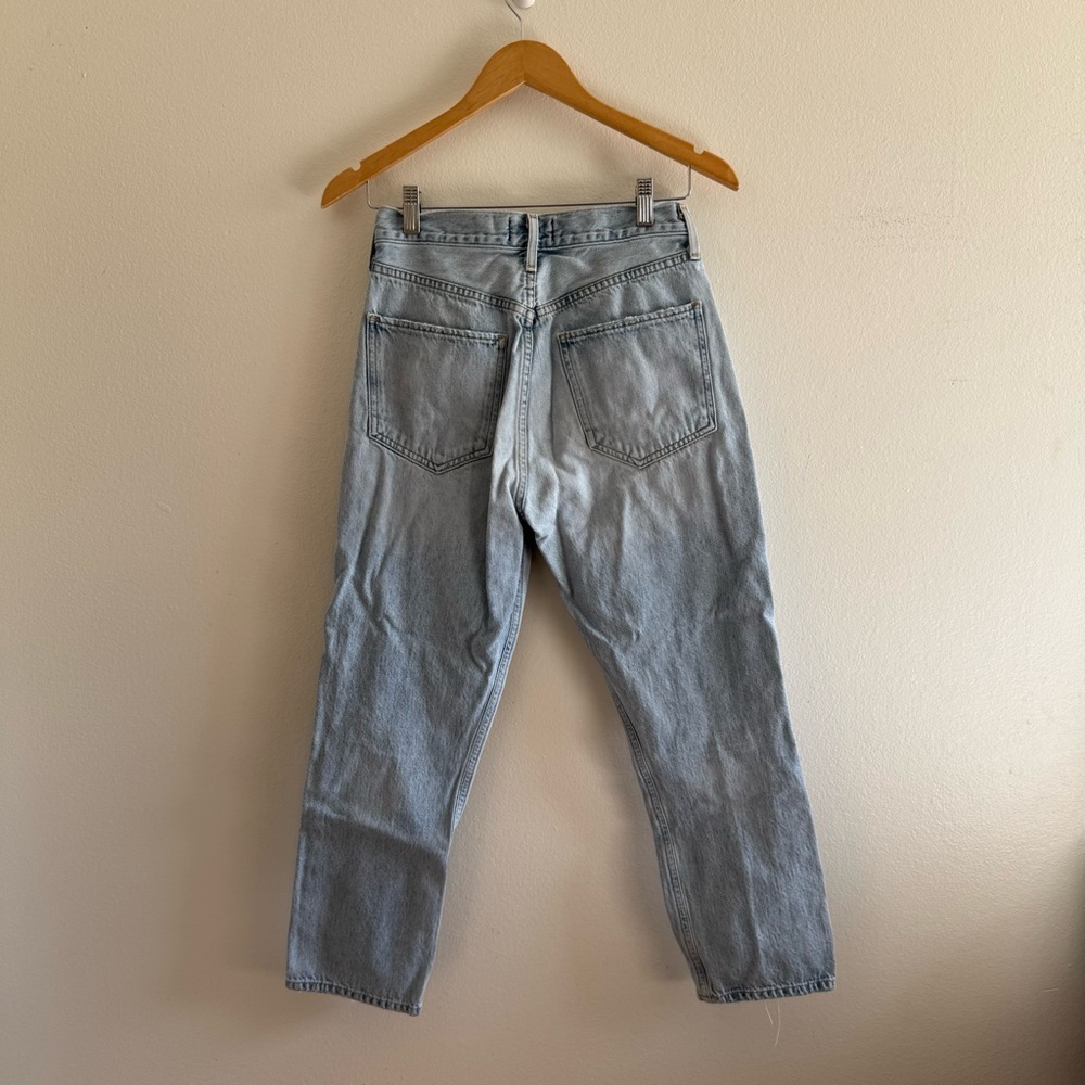 Agolde Riley Crop High Rise Distressed Jeans size 27 - Picture 5 of 12